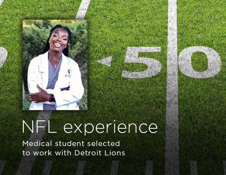 NFL experience: Medical student selected to work with Detroit Lions