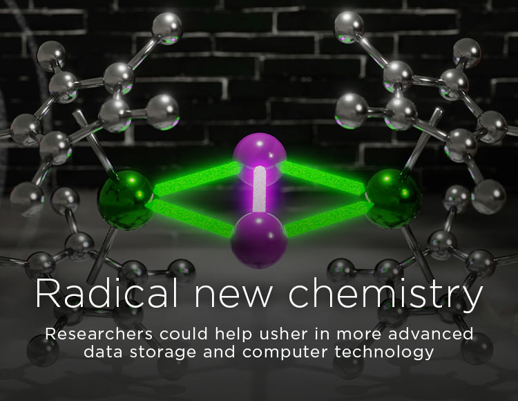 Radical new chemistry: Researchers could help usher in more advanced data storage and computer technology