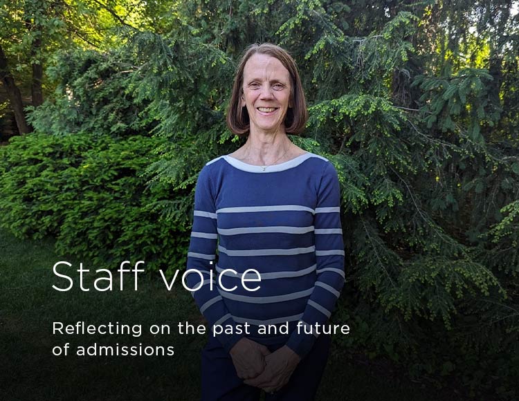Staff voice: Reflecting on the past and future of admissions