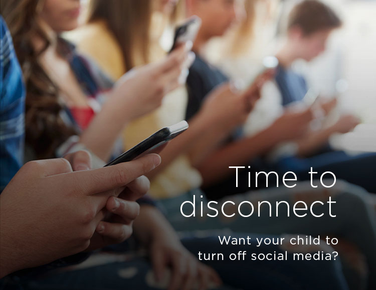 Time to disconnect: Want your child to turn off social media?