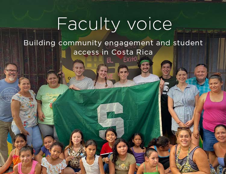 Faculty voice: Building community engagement and student access in Costa Rica
