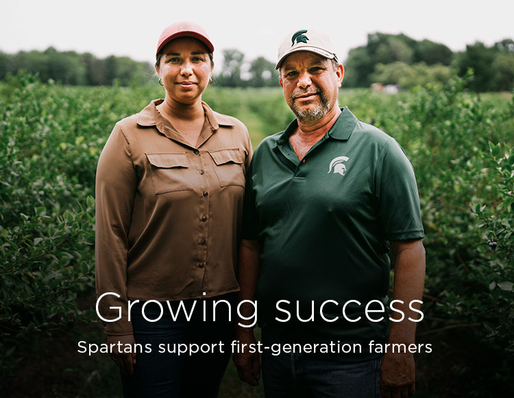 Growing success: Spartans support first-generation farmers