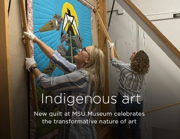 Indigenous art: New quilt at MSU Museum celebrates the transformative nature of art
