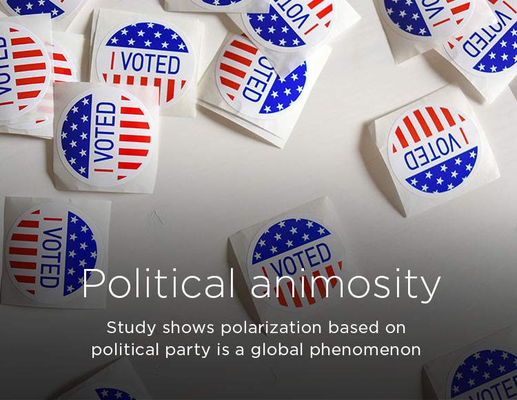 Political animosity: Study shows polarization based on political party is a global phenomenon