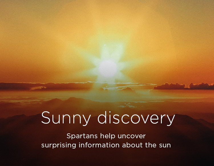 Sunny discovery: Spartans help uncover surprising information about the sun