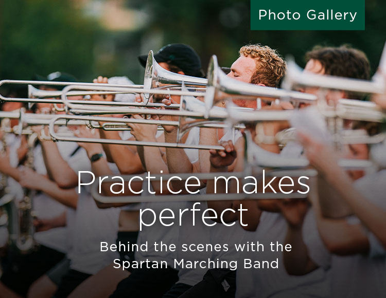 Practice makes perfect: Behind the scenes with the Spartan Marching Band