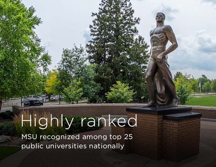 Highly ranked: MSU recognized among top 25 public universities nationally