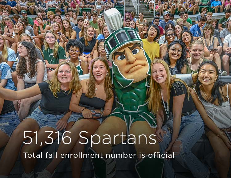 51,316 Spartans: Total fall enrollment number is official
