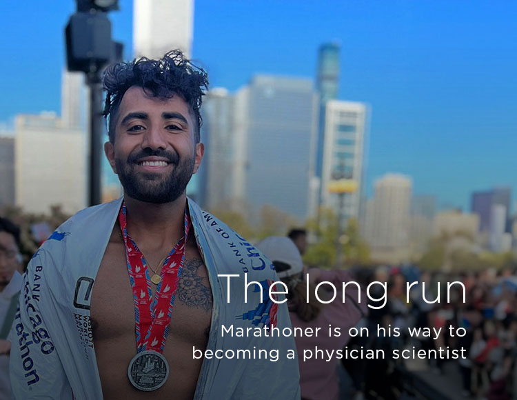 The long run: Marathoner is on his way to becoming a physician scientist 