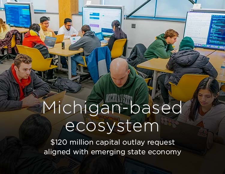 Michigan-based ecosystem: $120 million capital outlay request aligned with emerging state economy