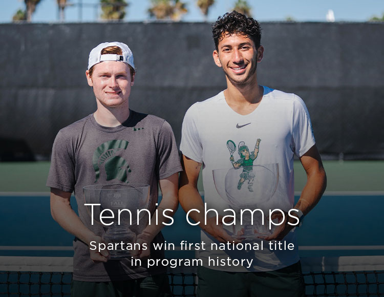 Tennis champs: Spartans win first national title in program history