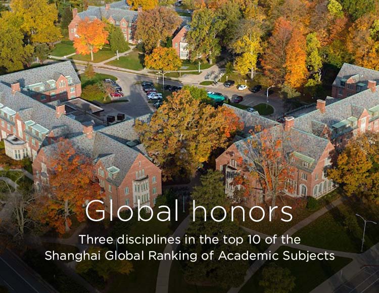 Global honors: Three disciplines in the top 10 of the Shanghai Global Ranking of Academic Subjects