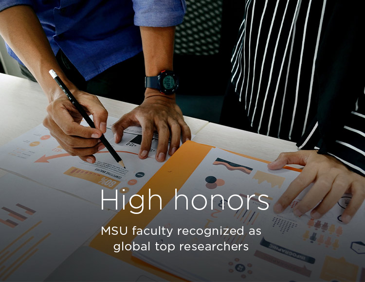 High honors: MSU faculty recognized as global top researchers