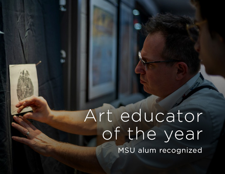 Art educator of the year: MSU alum recognized
