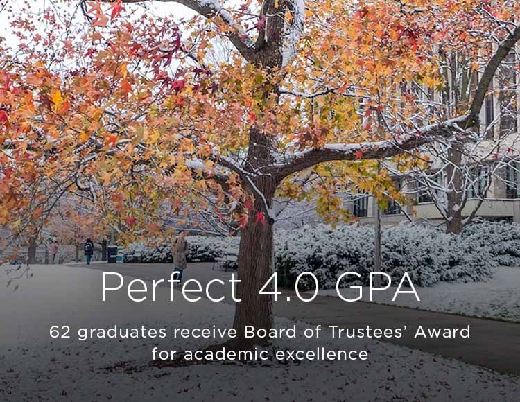 Perfect 4.0 GPA: 62 graduates receive Board of Trustees’ Award for academic excellence