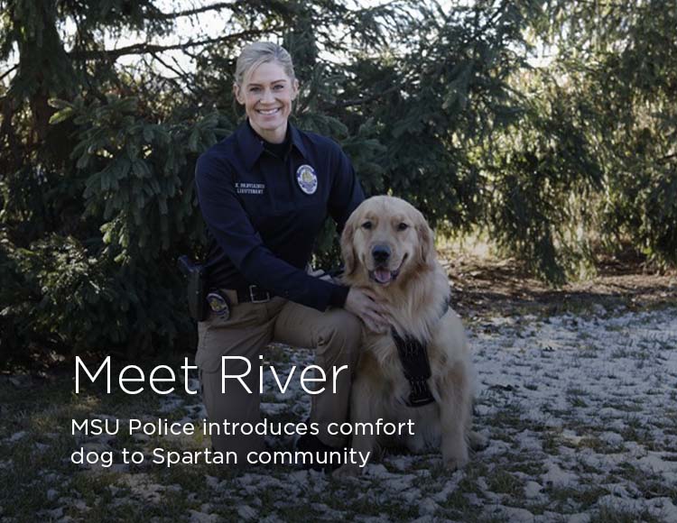 Meet River: MSU Police introduces comfort dog to Spartan community