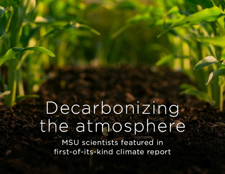 Decarbonizing the atmosphere: MSU scientists featured in first-of-its-kind climate report