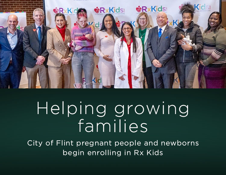 Helping growing families: City of Flint pregnant people and newborns begin enrolling in Rx Kids