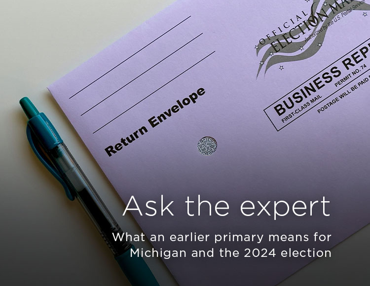 Ask the expert: What an earlier primary means for Michigan and the 2024 election
