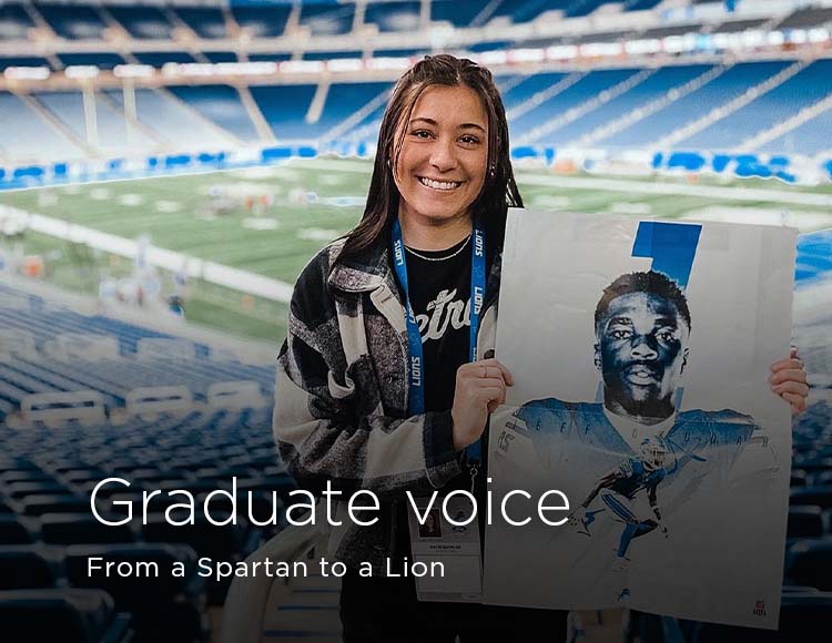 Graduate voice: From a Spartan to a Lion