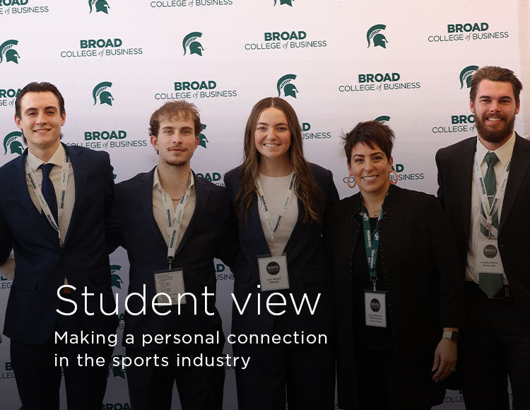 Student view: Making a personal connection in the sports industry. Reading time: 3 minutes