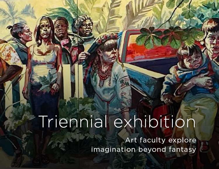 Triennial exhibition: Art faculty explore imagination beyond fantasy