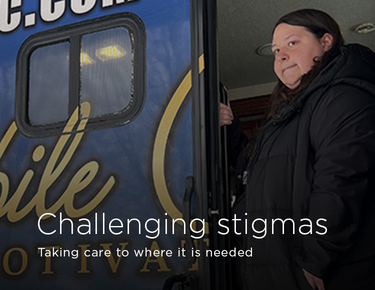 Challenging stigmas: Taking care to where it is needed