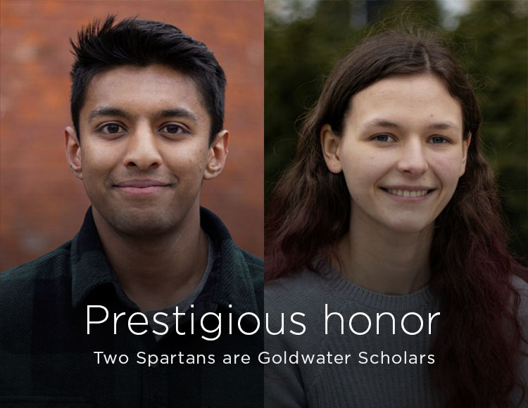 Prestigious honor: Two Spartans are Goldwater Scholars