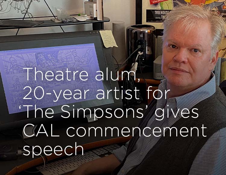 Theatre alum, 20-year artist for ‘The Simpsons’ gives CAL commencement speech