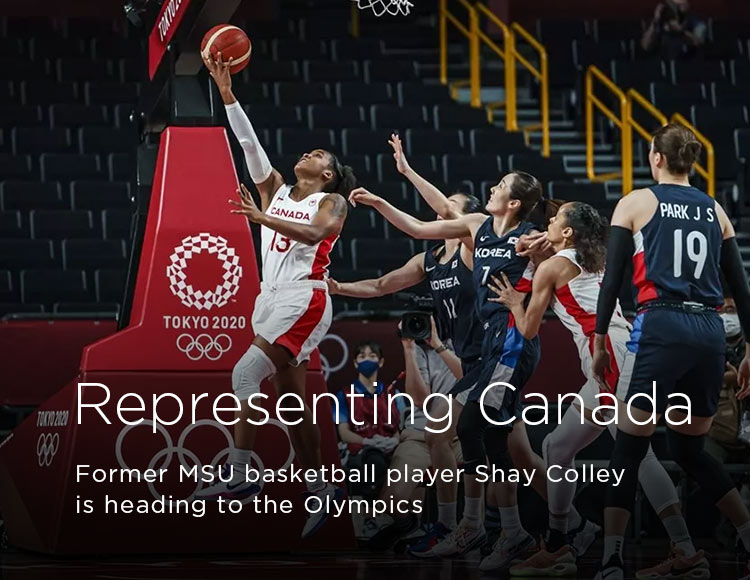 Representing Canada: Former MSU basketball player Shay Colley is heading to the Olympics