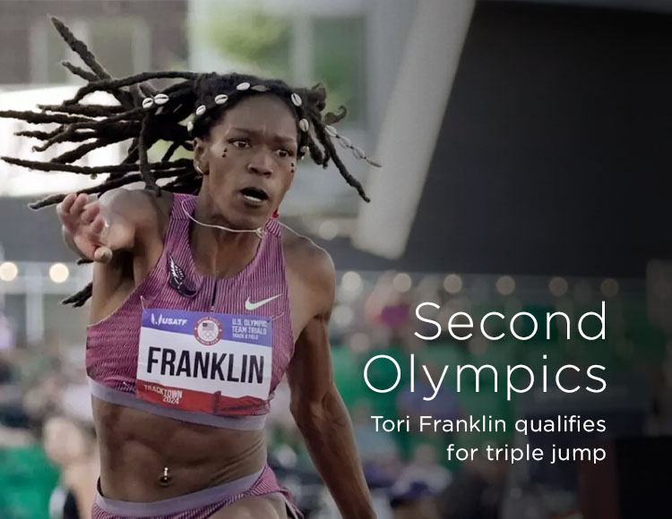 Second Olympics: Tori Franklin qualifies for triple jump