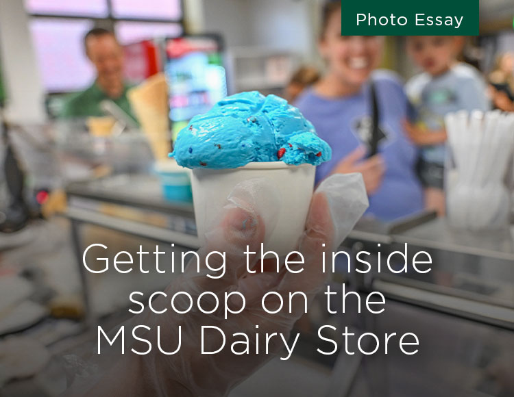 Getting the inside scoop on the MSU Dairy Store