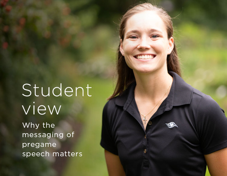 Student view: Why the messaging of pregame speech matters
