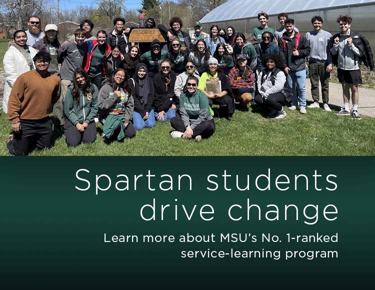 Spartan students drive change: Learn more about MSU’s No. 1-ranked service-learning program