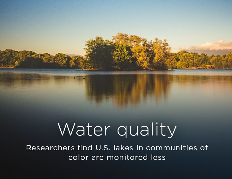 Water quality: Researchers find U.S. lakes in communities of color are monitored less
