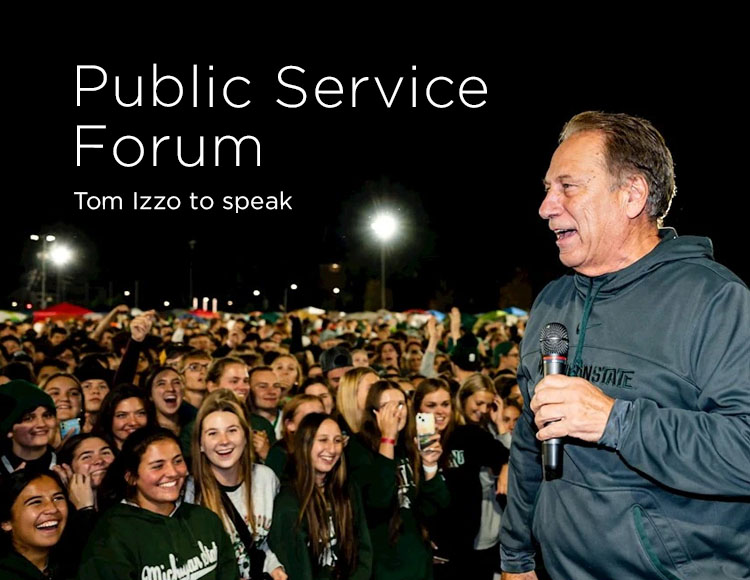 Public Service Forum: Tom Izzo to speak