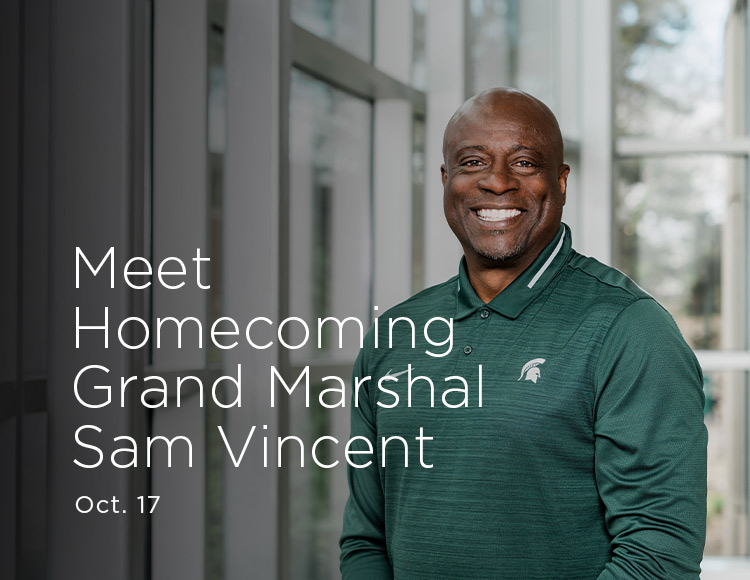 Meet Homecoming Grand Marshal Sam Vincent: Oct. 17