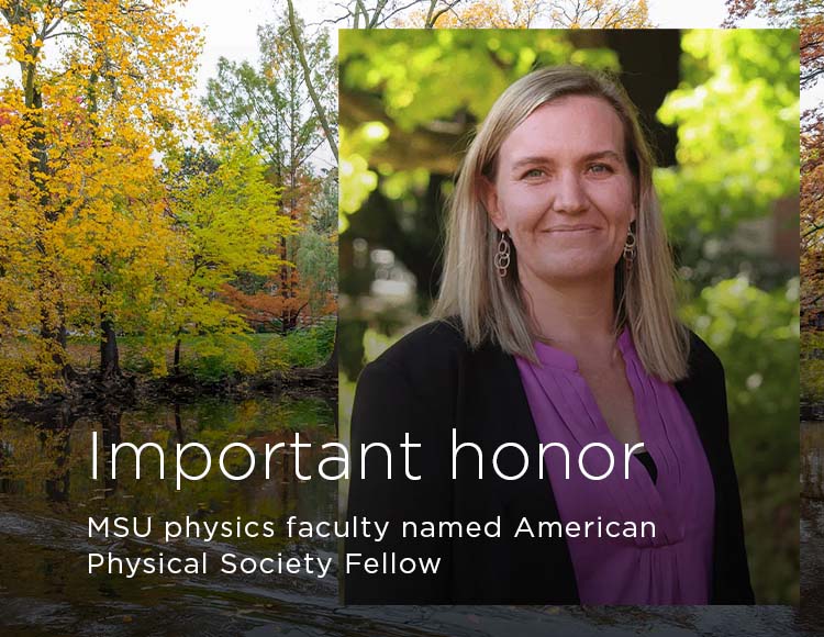 Important honor: MSU physics faculty named American Physical Society Fellow