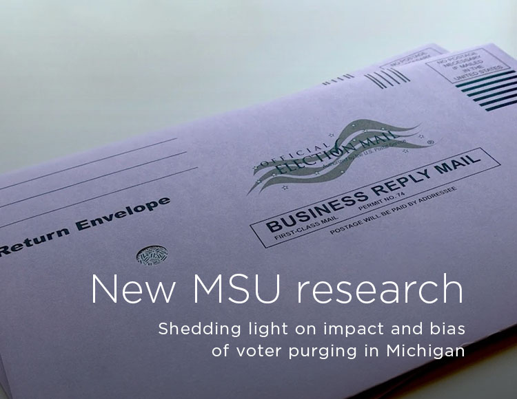 New MSU research: Shedding light on impact and bias of voter purging in Michigan