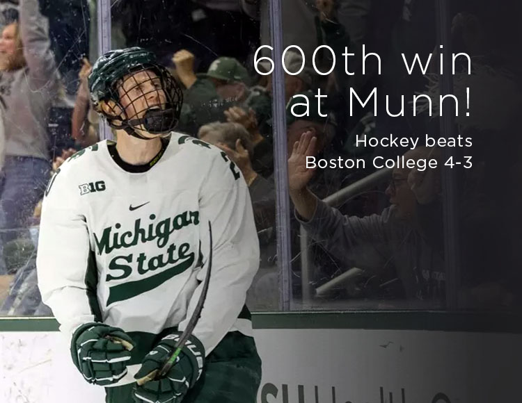 600th win at Munn! Hockey beats Boston College 4-3