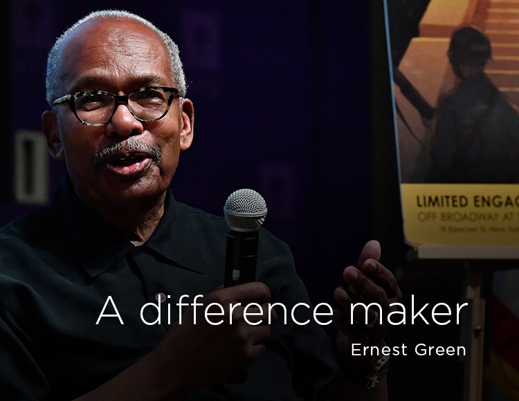 A difference maker: Ernest Green