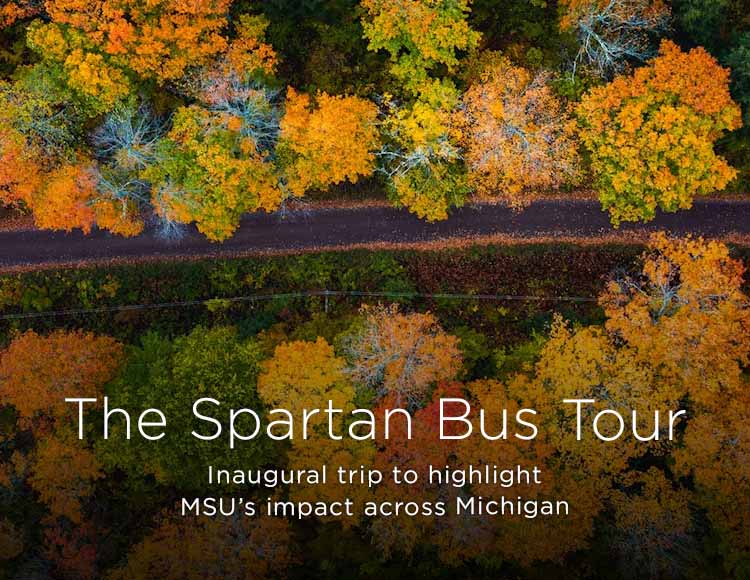 The Spartan Bus Tour: Inaugural trip to highlight MSU's impact across Michigan