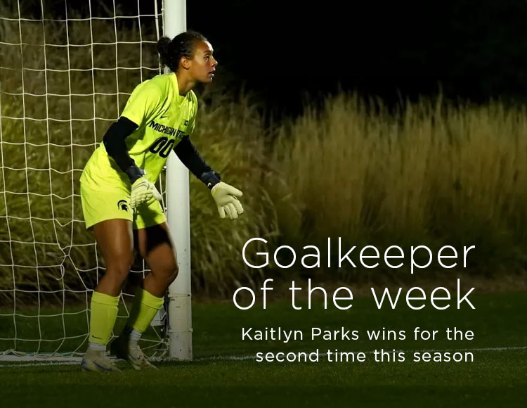 Goalkeeper of the week: Kaitlyn Parks wins for the second time this season