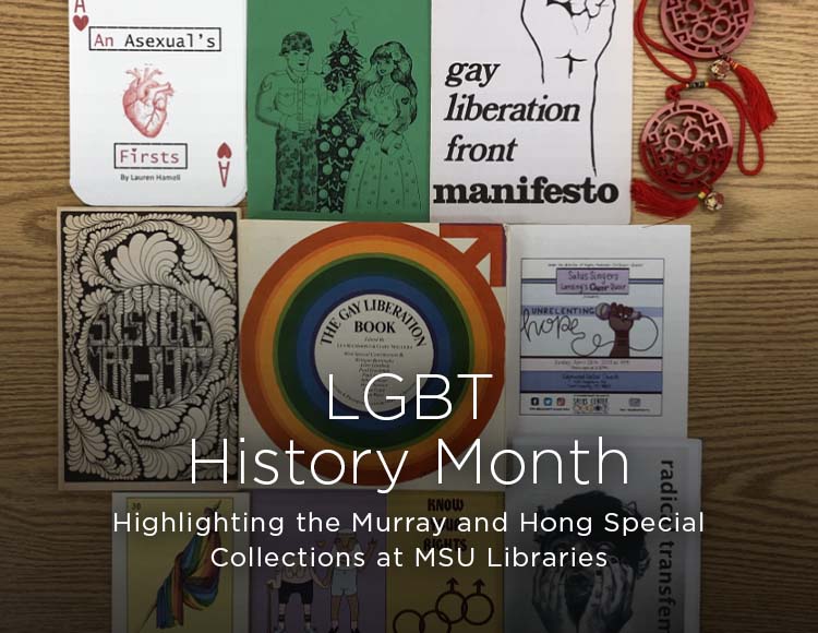 LGBT History Month: Highlighting the Murray and Hong Special Collections at MSU Libraries
