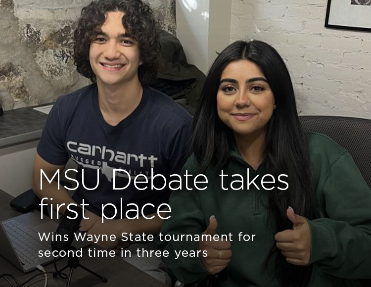MSU Debate takes first place: Wins Wayne State tournament for second time in three years