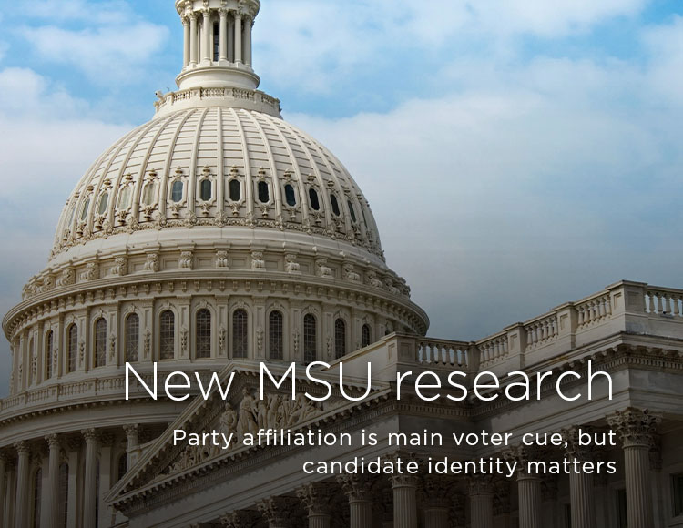 New MSU research: Party affiliation is main voter cue, but candidate identity matters
