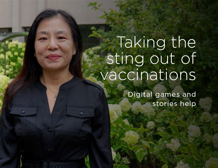 Taking the sting out of vaccinations: Digital games and stories help