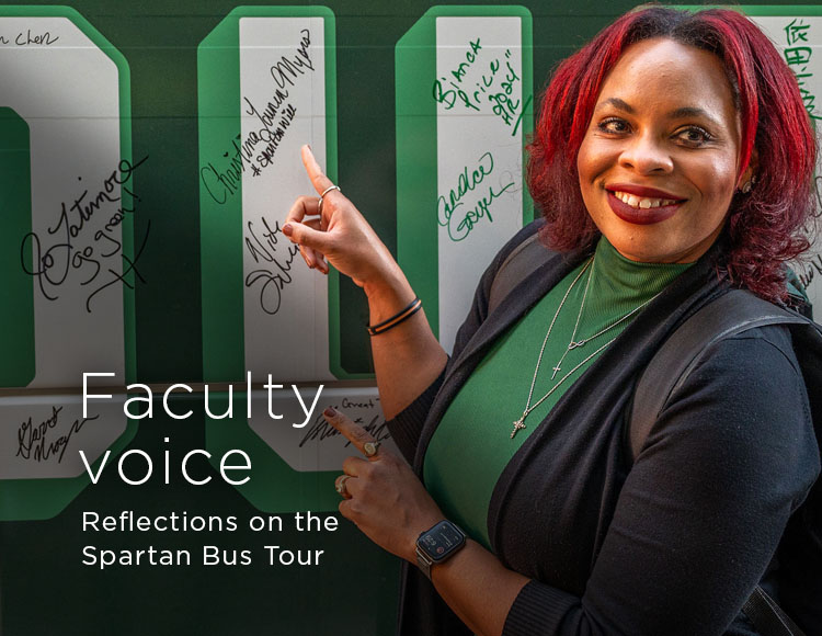 Faculty voice: Reflections on the Spartan Bus Tour