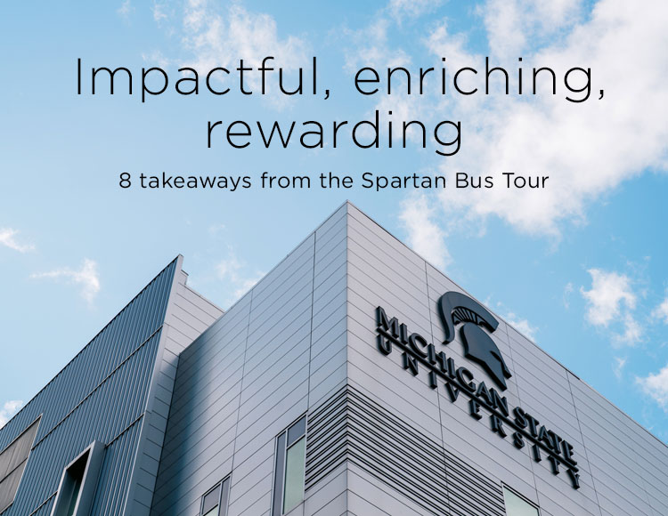 Impactful, enriching, rewarding: 8 takeaways from the Spartan Bus Tour