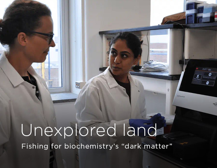Unexplored land: Fishing for biochemistry’s “dark matter”